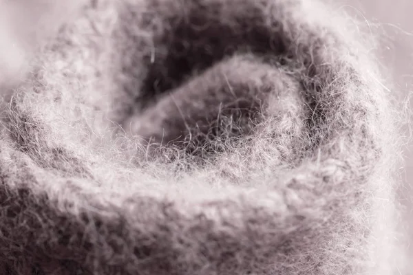 Rouleau de motif gris rose maille laine fond tricoté . — Photo
