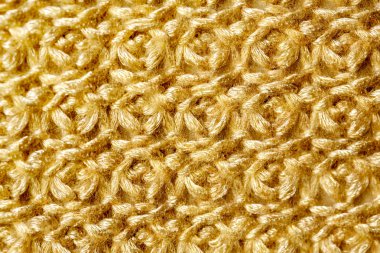 Altın bej örgü yün arka plan.