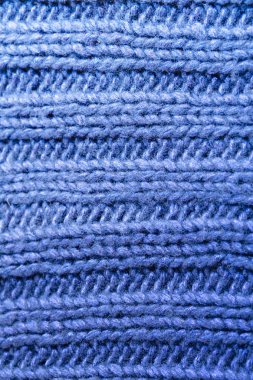 mavi kaburga veya kablo dikiş örme yün arka plan