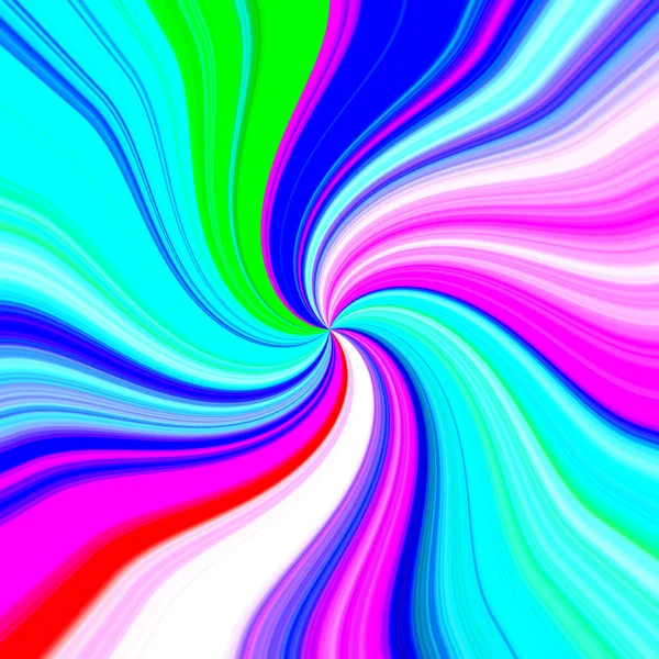 Tessuto Spirale Colore Arcobaleno Isolato Sfondo Astratto Modello Rosa Blu — Foto Stock