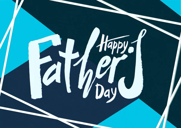 Schönen Handschriftlichen Text Glücklichen Vatertag Auf Einem Strukturierten Hintergrund Für — Stockvektor
