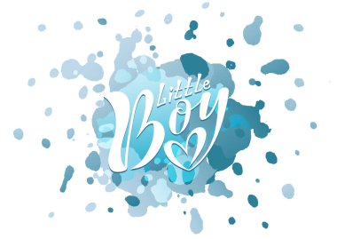 Güzel el yazısı metin için tatil, dokulu bir arka plan üzerinde küçük çocuk bebek duş, Bebek Doğum, kartpostal, ambalaj, giysi üzerinde baskı, afiş. Vektör.