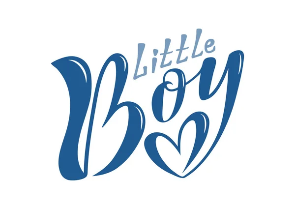 Vackra Handskriven Text Liten Pojke Texturerat Bakgrund För Semester Baby Vektorgrafik