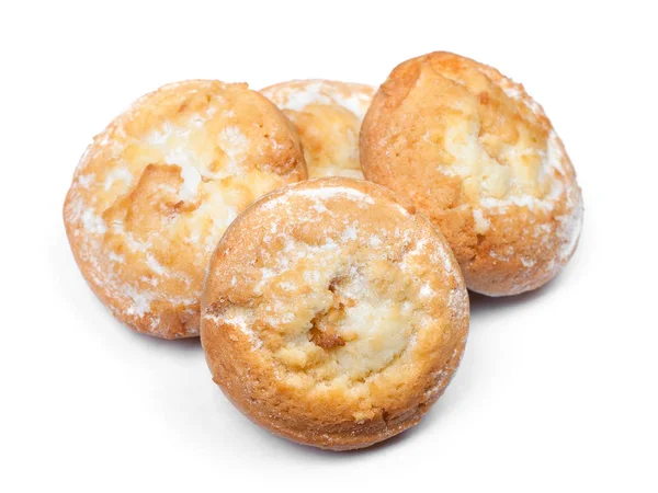 Деякі Великі Смачні Печиво Ізольовані Білому Тлі — стокове фото