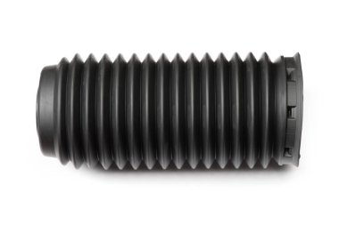 Araba amortisör koruma kauçuk toz ve kir üzerinde beyaz izole için