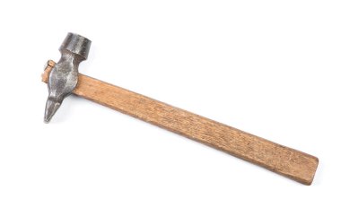 Beyaz arka plan üzerinde izole eski küçük çekici