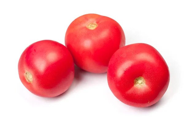 Group Red Tomatoes Isolated White Background — Stock Photo, Image
