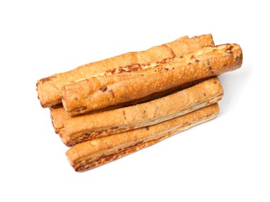 Ekmek grup izole üzerinde beyaz arka plan sopa