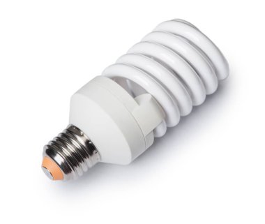 enerji tasarruflu ampul beyaz izole