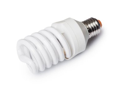 enerji tasarruflu ampul beyaz izole