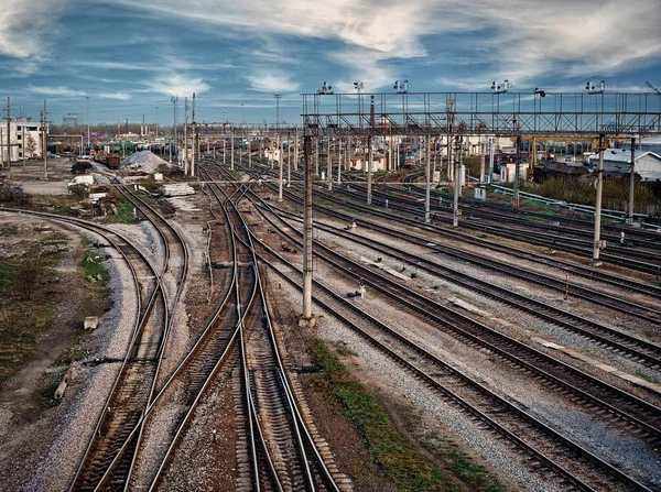 Industria Ferroviaria Città — Foto Stock
