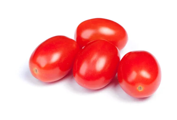 Montón Tomates Cherry Aislados Sobre Fondo Blanco — Foto de Stock