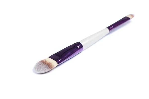 Two Sided Makeup Brush Isolated White — Stock Photo, Image