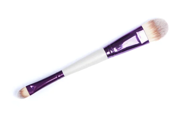 Two Sided Makeup Brush Isolated White — Stock Photo, Image