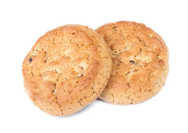 Stack of round oatmeal cookies — Stock Photo, Image