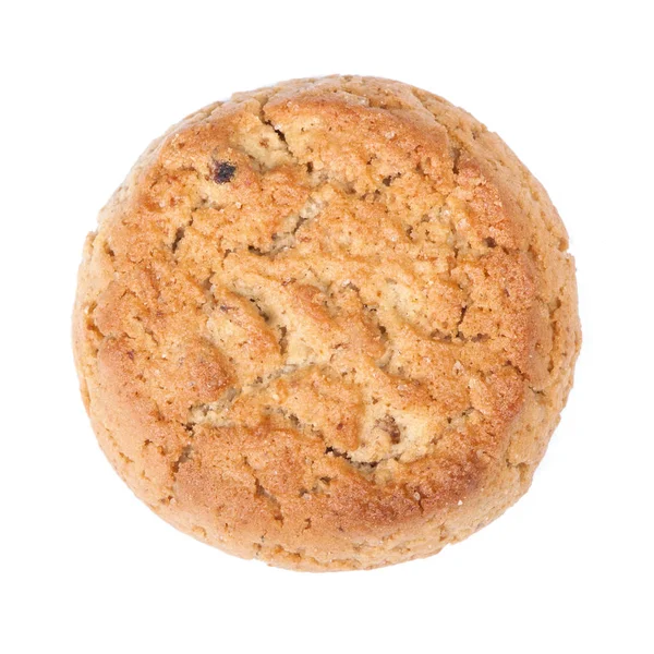 Bir yuvarlak yulaf ezmesi kurabiye — Stok fotoğraf