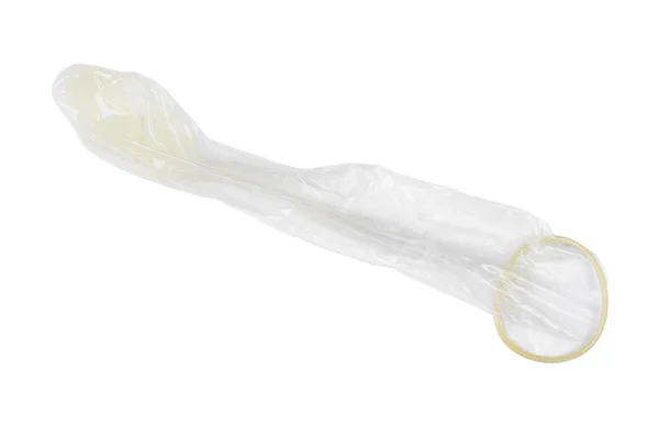 Een gebruikt condoom — Stockfoto