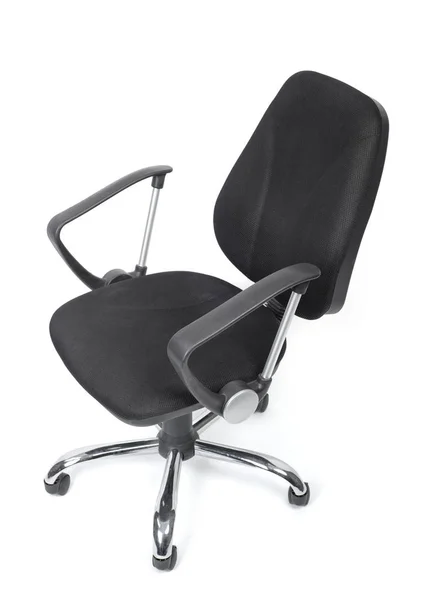 Cadeira de escritório pano preto — Fotografia de Stock