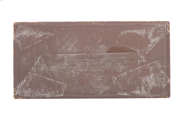 Back side of the old chocolate bar — Stock Photo, Image