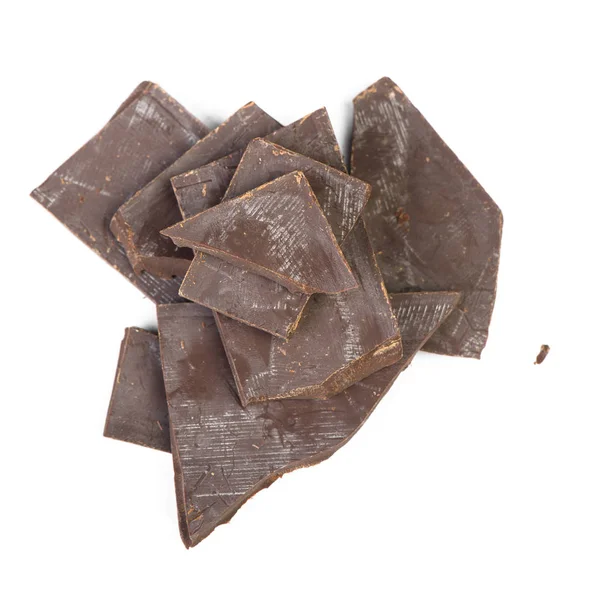 Κομμάτια από σπασμένα μπάρα σοκολάτας — Φωτογραφία Αρχείου