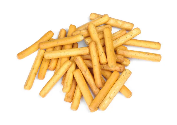 Heap of wheat bread sticks with spices — Stock Photo, Image