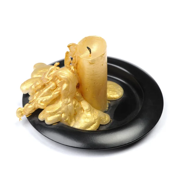 Eski altın wax mum — Stok fotoğraf