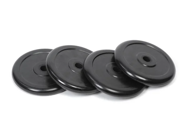 Professional weight plates of adjustable dumbbell — Stock Photo, Image