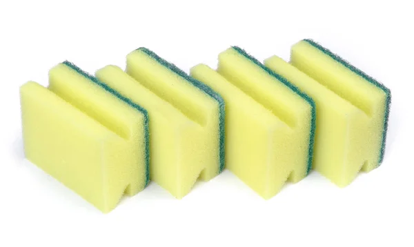 Group of new dishwashing sponges — Stock Photo, Image