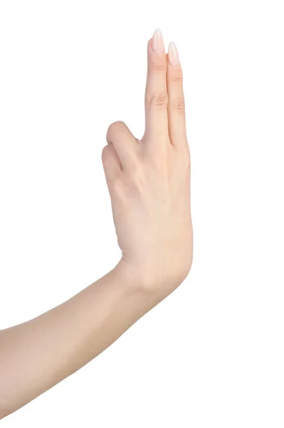 Ręka z manicure gest — Zdjęcie stockowe