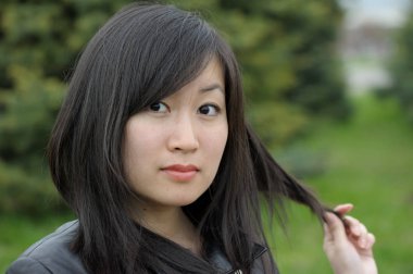 Güzel ygirl portresi