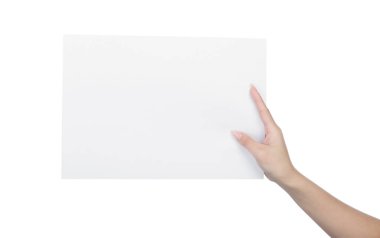 El içinde boş sayfa