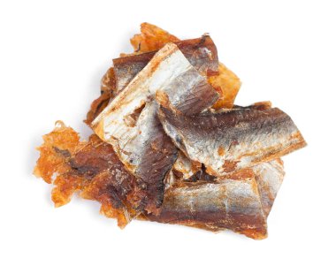 Temizlenmiş kuru balık parçaları