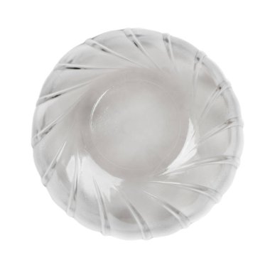 Boş siyah şeffaf kase