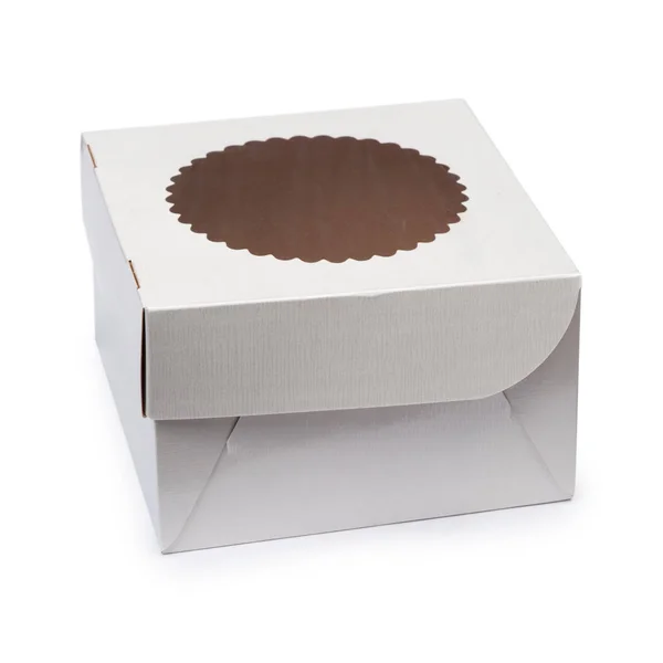 Одна Белая коробка — стоковое фото