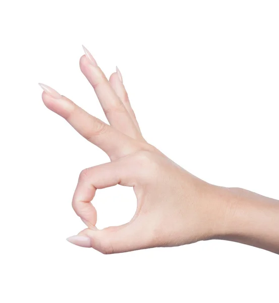 Gesto de la mano femenina — Foto de Stock