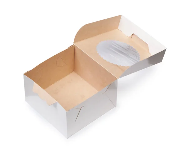 Uma caixa branca — Fotografia de Stock