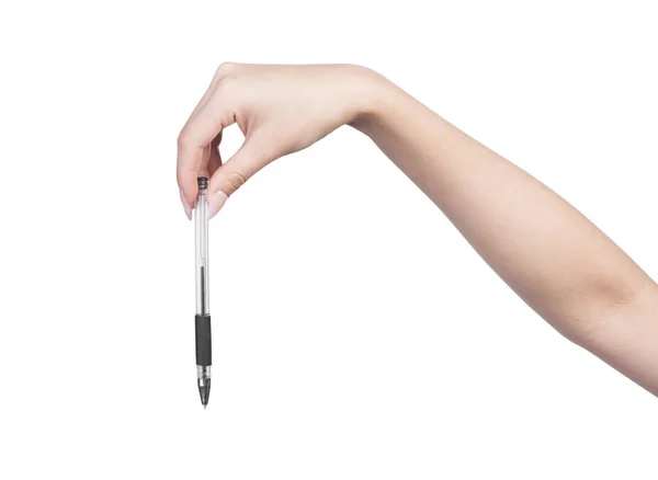 Frauenhand mit Stift — Stockfoto