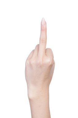 Parmak el sembolleri kavramı orta parmak