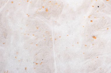 Kullanılan pişirme kağıdı dokusu