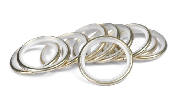 Group of technical golden rings — Stock Photo, Image