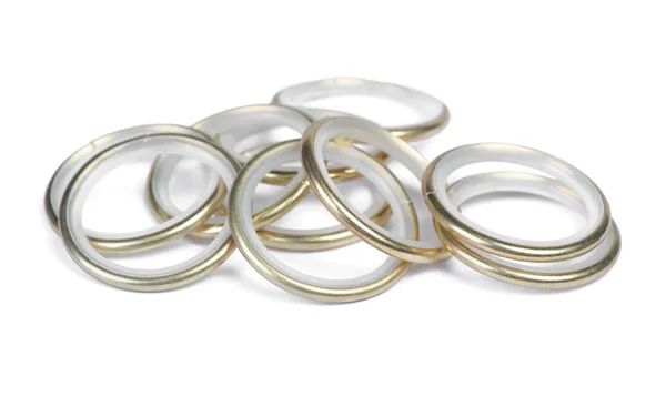 Grupo de anéis técnicos dourados — Fotografia de Stock