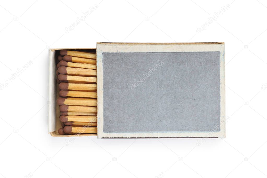 One matchbox isolated