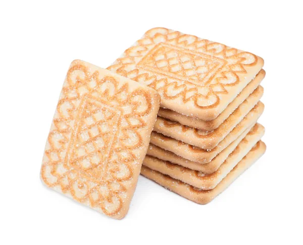 Alça de biscoitos retangulares com açúcar — Fotografia de Stock