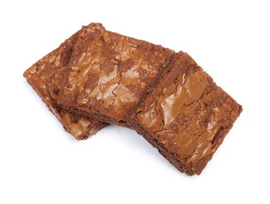 Lezzetli çikolatalı kek pastalar grubu izole