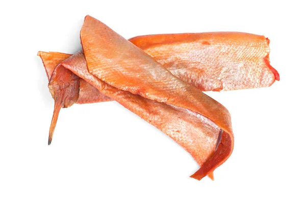 Kousky sušeného lososa obecného — Stock fotografie