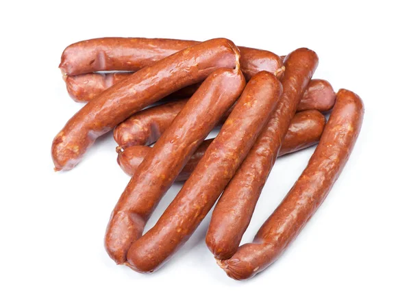 Heap of smoked sausages — Stock Photo, Image