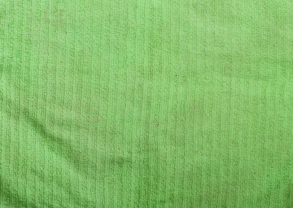 Texture de vieux tissu vert sale — Photo