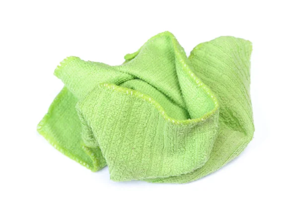 Crumpled green rag — Stock Photo, Image