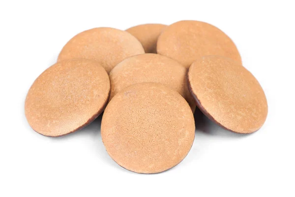 Groep ronde koekjes koekjes — Stockfoto