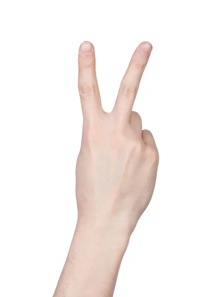 Male hand finger number — Stock Photo, Image